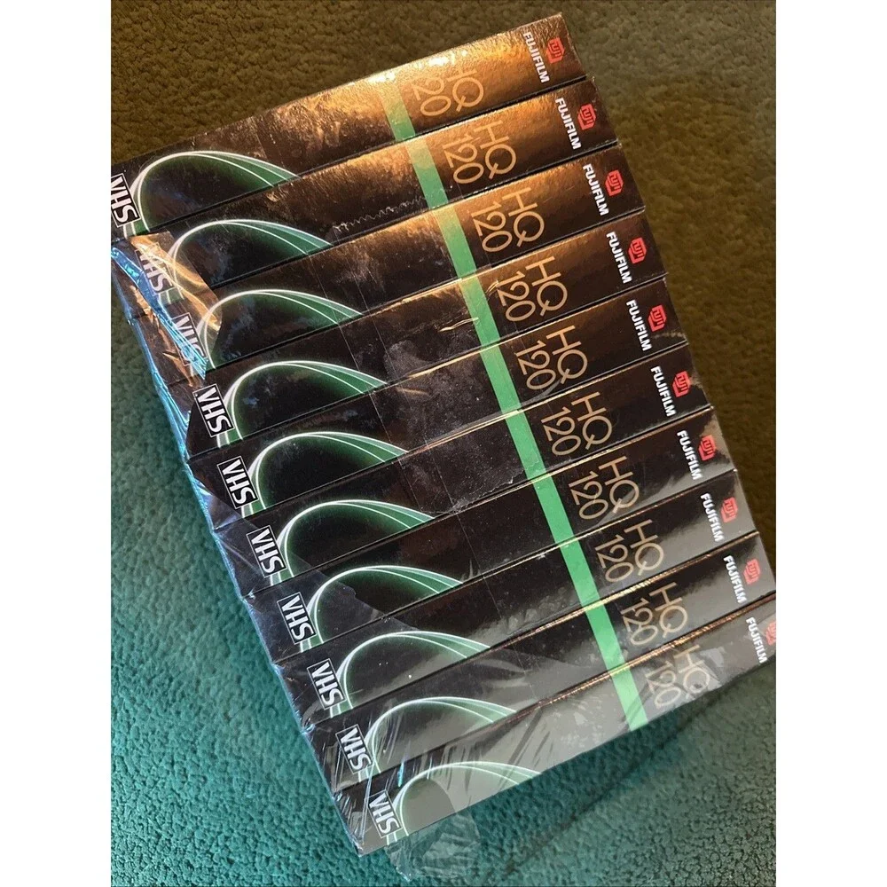 Fujifilm HQ 120 Blank VHS 10 Pack Sealed EP 6 Hours Videotape High Quality